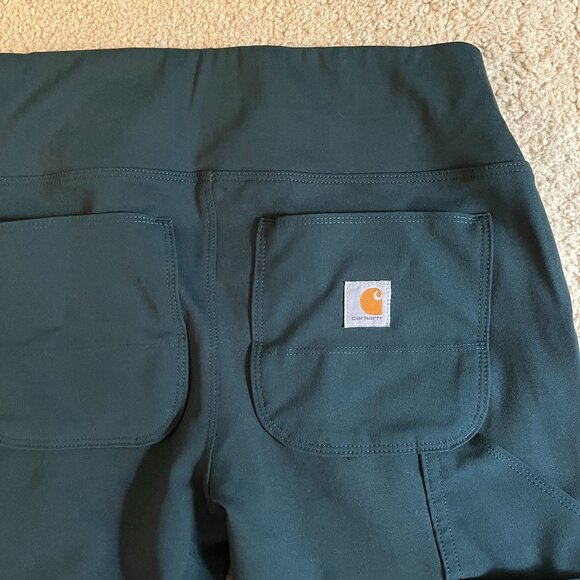 Carhartt *Force* Utility Knit Legging | Ink Green | XS Short (0/2) | Mid-Rise - Picture 10 of 13